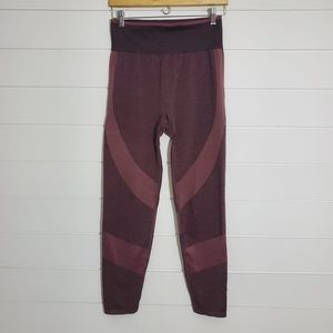 PINK Victorias Secret Seamless Workout Legging Merlot Maroon‎ Womens Size L